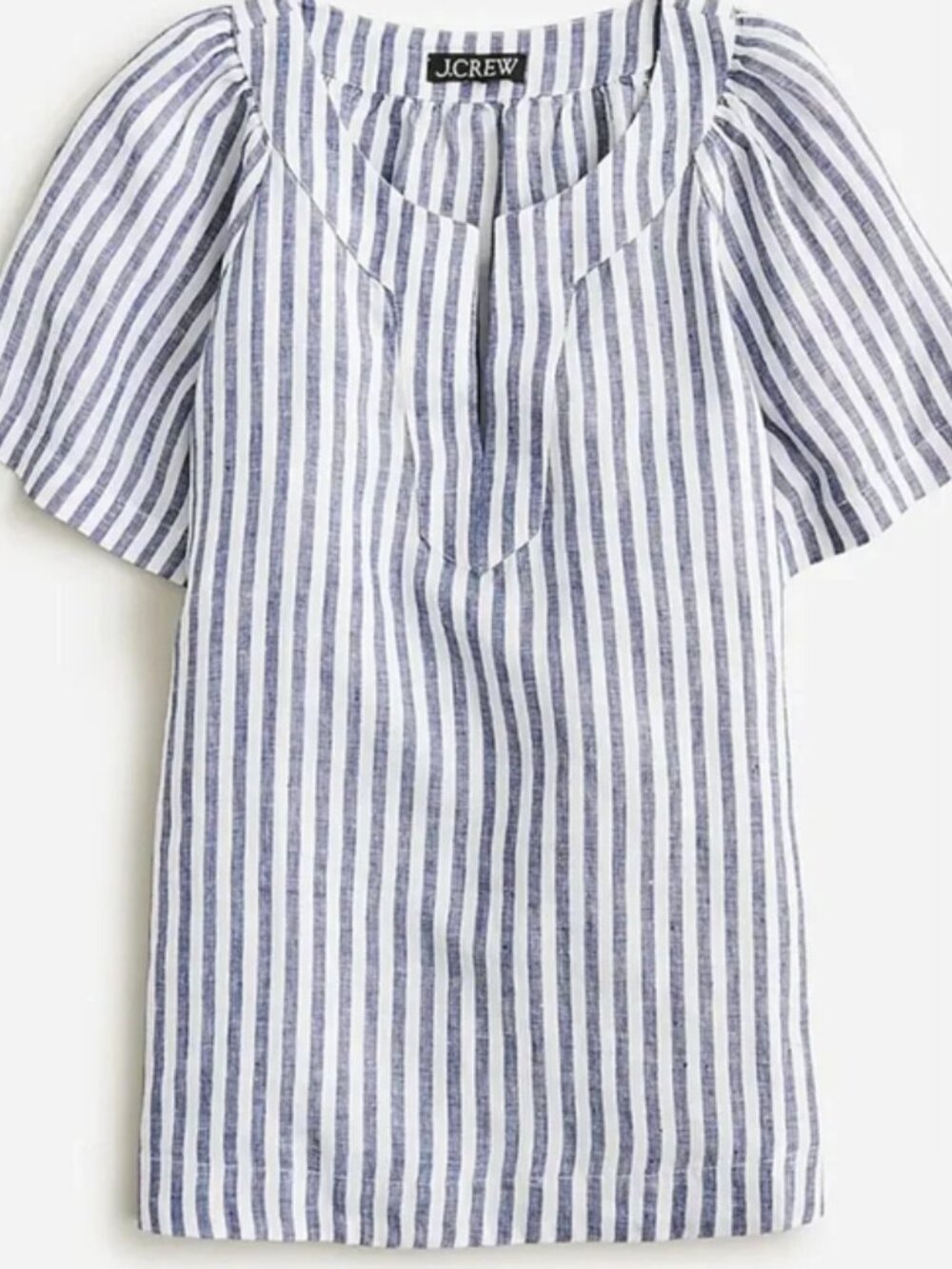 J Crew stiped Linen Shirt Medium